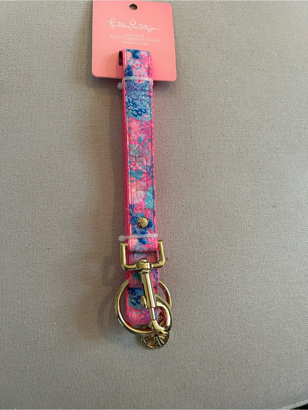 Lilly Pulitzer NWT Pink Blue Floral Dog Lead